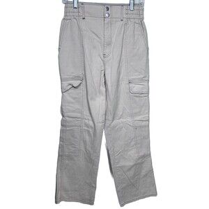 RSQ Women's Beige Cargo Pants Size XL Soft Cozy Comfy Cotton Utility